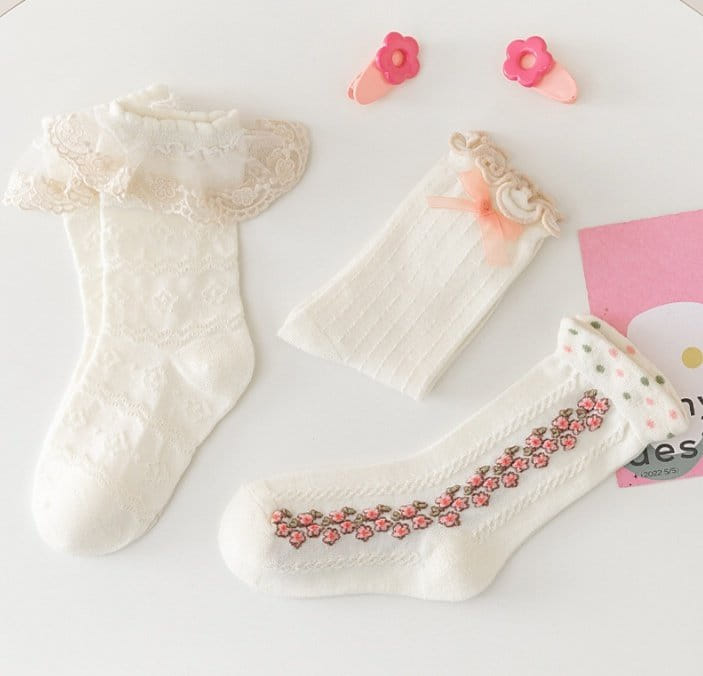 Miso - Korean Children Fashion - #fashionkids - Amelia Socks Set - 2