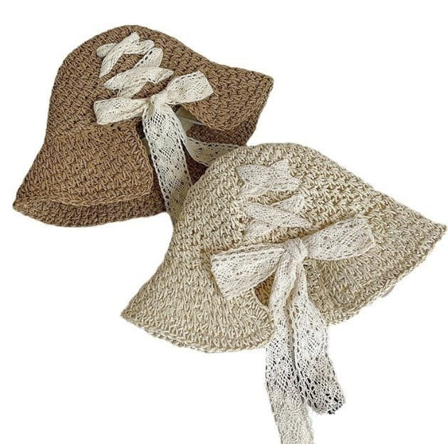Miso - Korean Children Fashion - #fashionkids - Adult Back Lace Benny Hat - 3