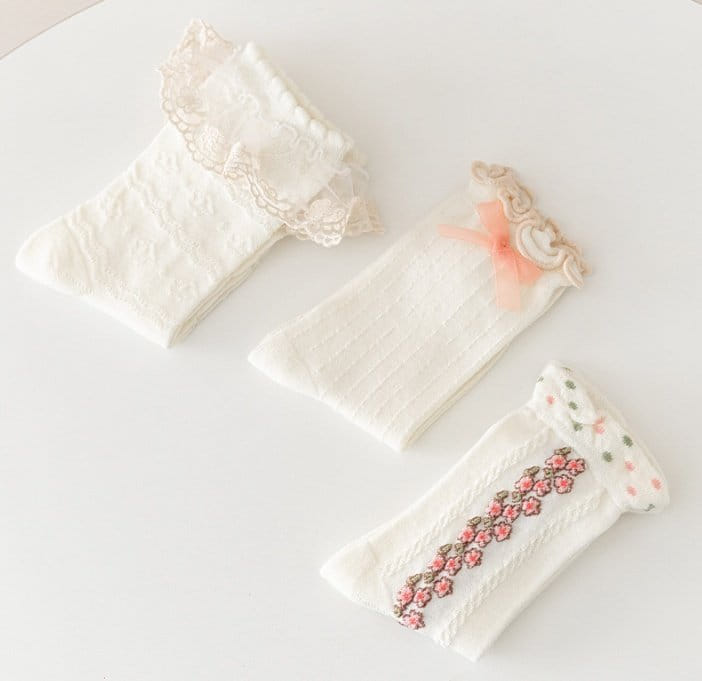 Miso - Korean Children Fashion - #kidsshorts - Amelia Socks Set - 3