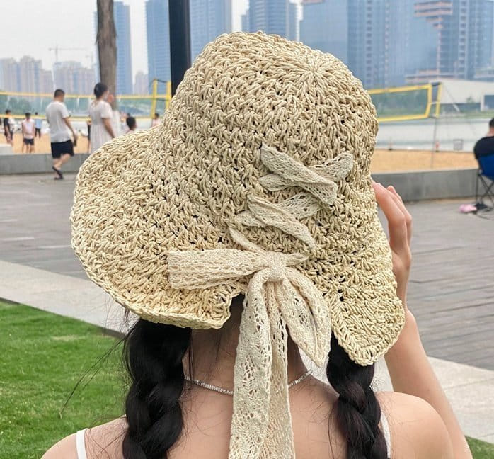 Miso - Korean Children Fashion - #kidsstore - Adult Back Lace Benny Hat - 5