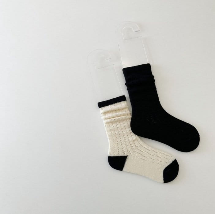Miso - Korean Children Fashion - #littlefashionista - Oreo Banjang Socks - 5