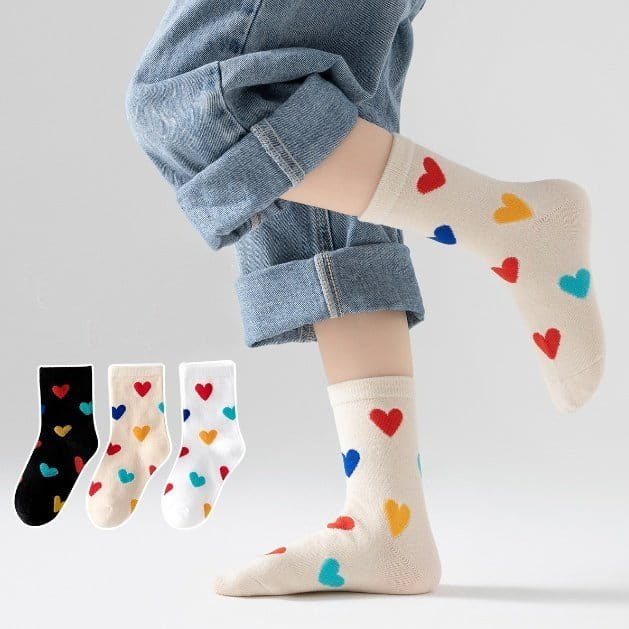 Miso - Korean Children Fashion - #littlefashionista - Love Love Socks Set