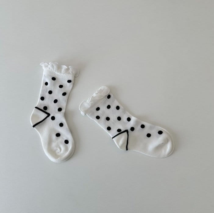Miso - Korean Children Fashion - #magicofchildhood - Shirring Dot Socks - 3