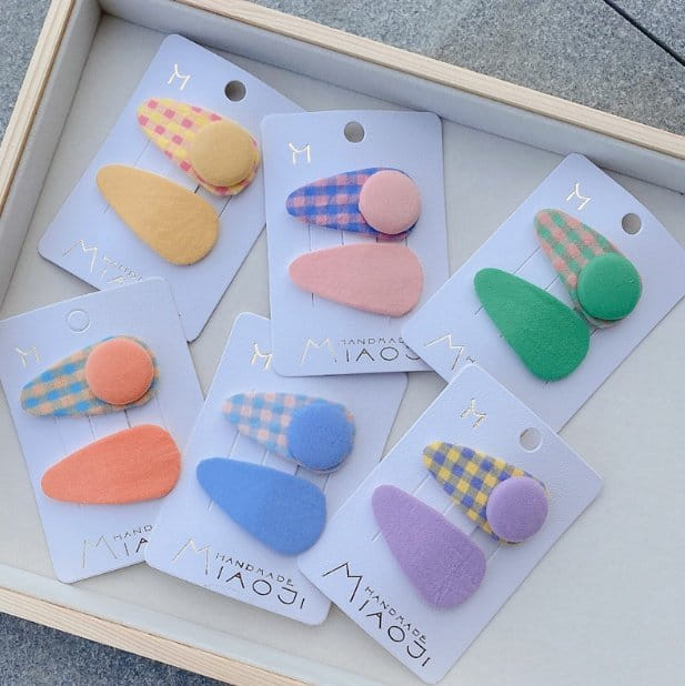 Miso - Korean Children Fashion - #magicofchildhood - One Point Ticking Pin Set