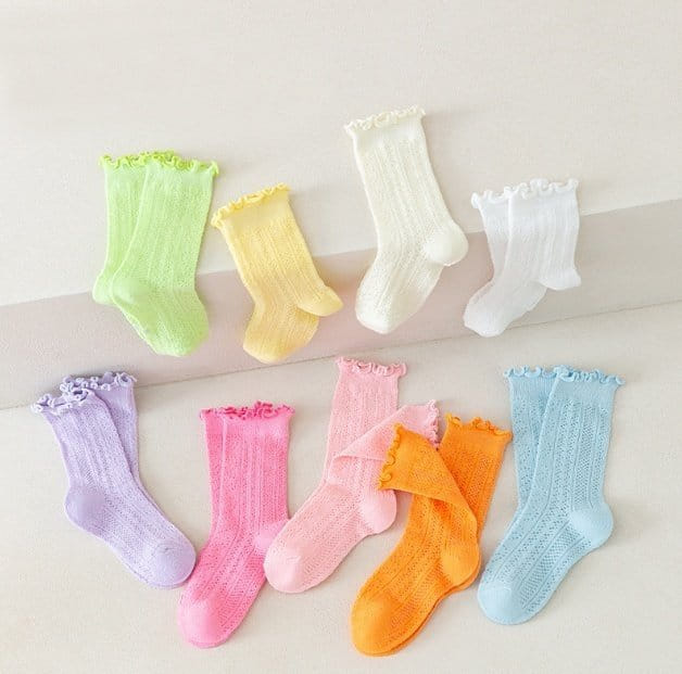 Miso - Korean Children Fashion - #magicofchildhood - Punching Frill Socks - 3