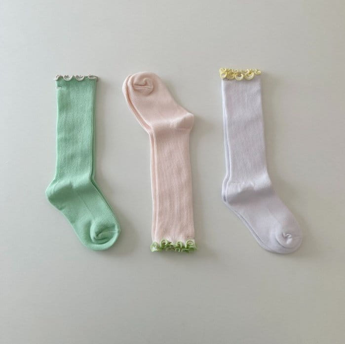 Miso - Korean Children Fashion - #minifashionista - Shu Frill Banjang Socks - 5