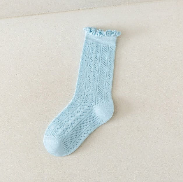 Miso - Korean Children Fashion - #prettylittlegirls - Punching Frill Socks - 5