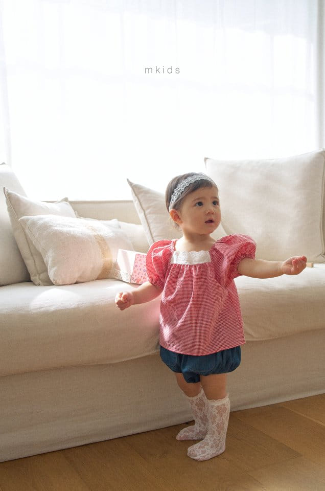 Mkids - Korean Baby Fashion - #babyclothing - Anna Check  Blouse - 6
