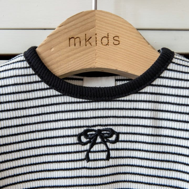Mkids - Korean Baby Fashion - #babywear - Ribbon Puff Tee - 2