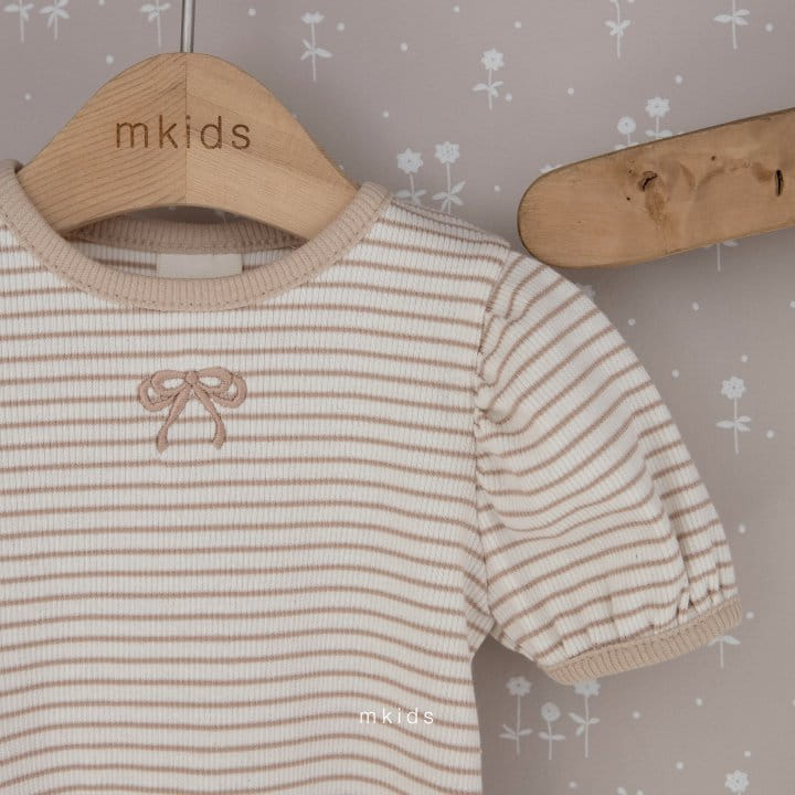 Mkids - Korean Baby Fashion - #smilingbaby - Ribbon Puff Tee - 5
