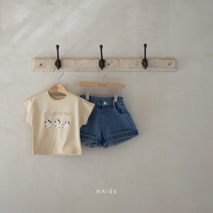 Mkids - Korean Children Fashion - #prettylittlegirls - Leo Denim Shorts - 7