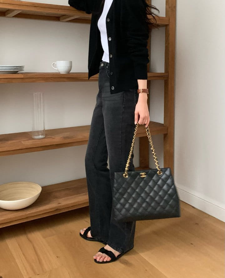 Moani - Korean Women Fashion - #momslook - Semi Pleared Denim Pants - 2