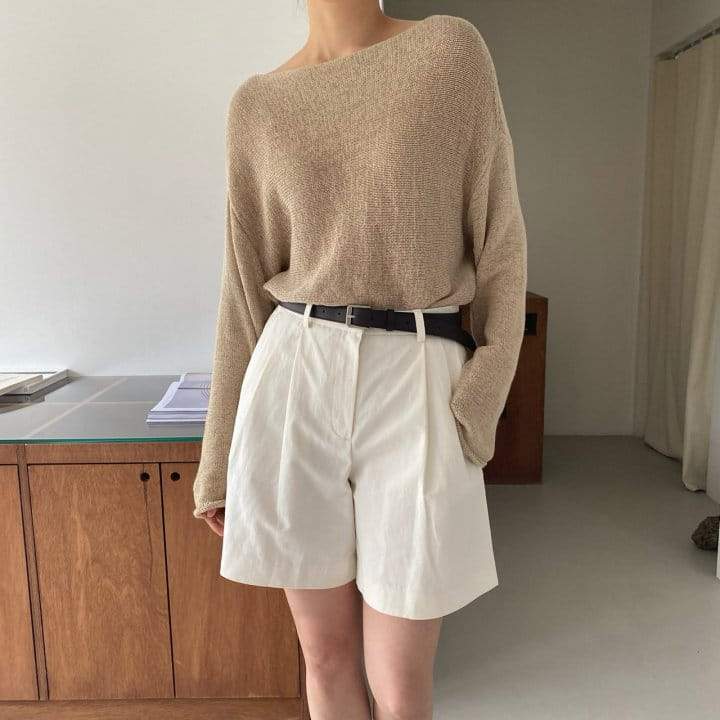 Moani - Korean Women Fashion - #momslook - Cotton Twill Pintuck Shorts - 8