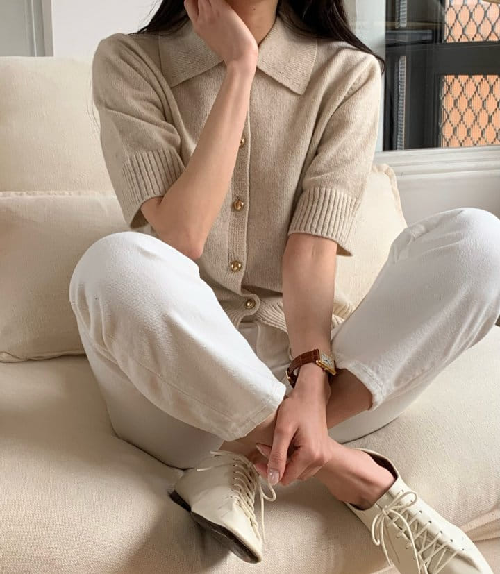 Moani - Korean Women Fashion - #thelittlethings - Collar Button Heve Cardigan - 10