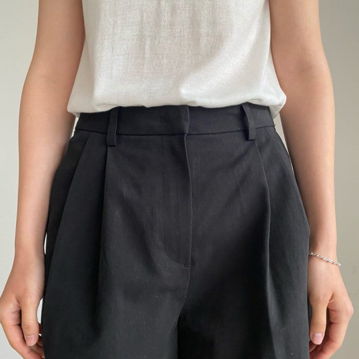 Moani - Korean Women Fashion - #thelittlethings - Cotton Twill Pintuck Shorts - 7