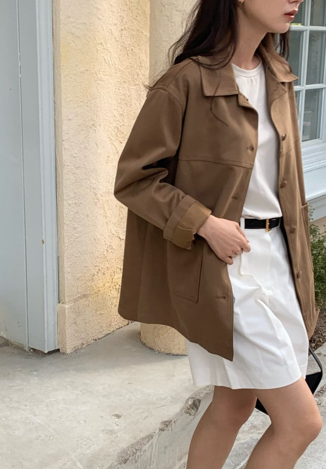 Moani - Korean Women Fashion - #womensfashion - Suede Half Coat - 8