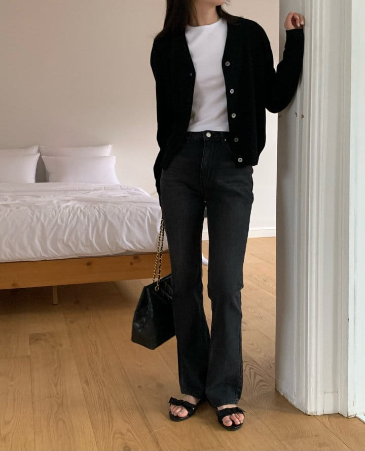 Moani - Korean Women Fashion - #womensfashion - Semi Pleared Denim Pants - 5