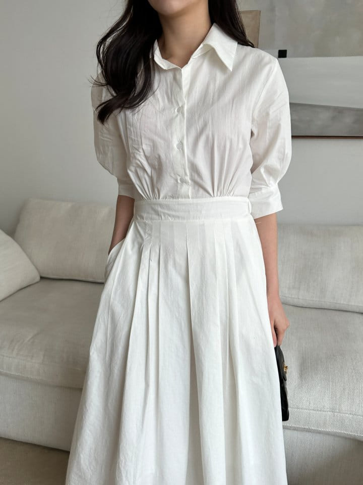 Moirai - Korean Women Fashion - #womensfashion - Short Collar One-Piece - 2