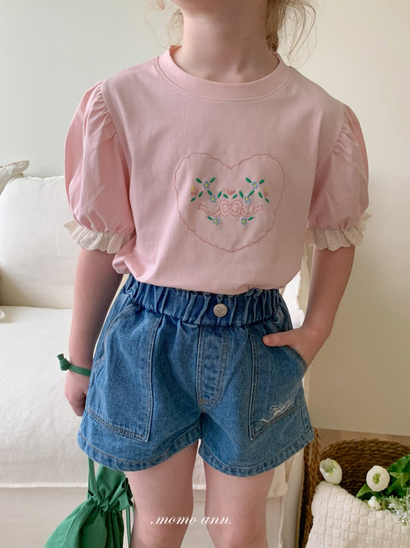 Momo Ann - Korean Children Fashion - #kidzfashiontrend - Pocket Denim Short - 4