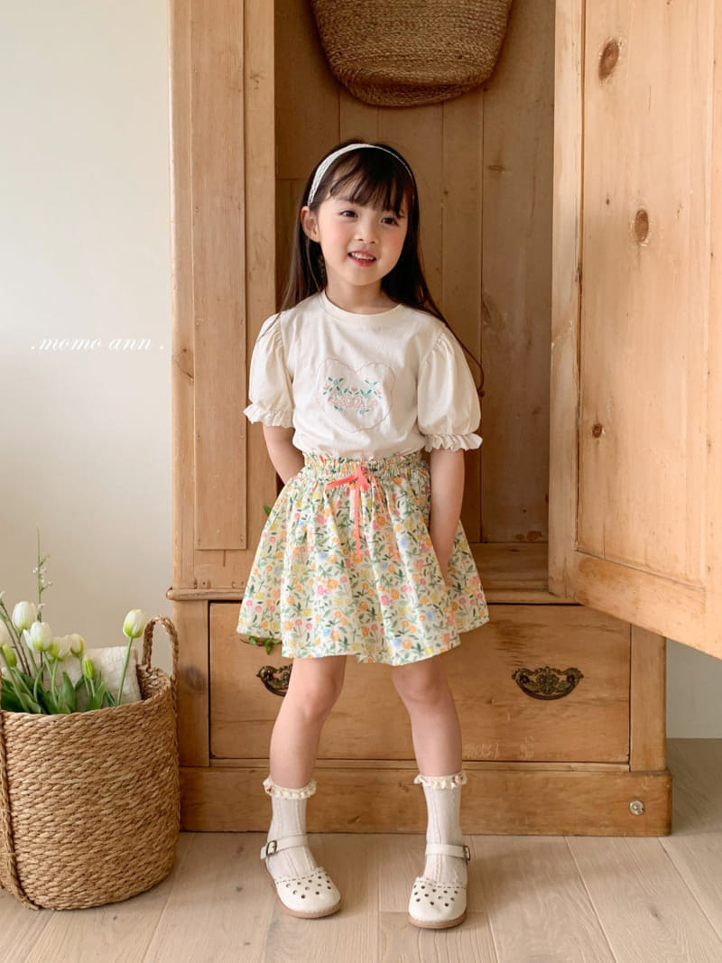Momo Ann - Korean Children Fashion - #designkidswear - Heart Embroidery Tee - 6