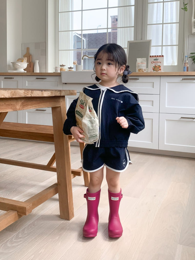 Momo Ann - Korean Children Fashion - #fashionkids - Windbreaker Top Bottom Set - 11