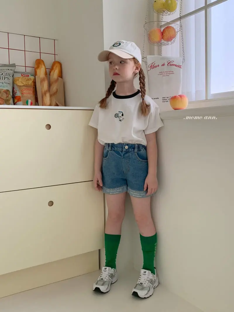 Momo Ann - Korean Children Fashion - #kidsshorts - RolL Up Denim Shorts - 5