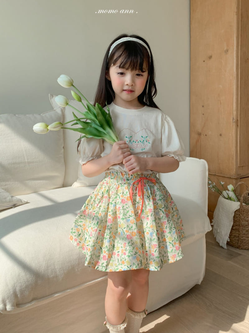 Momo Ann - Korean Children Fashion - #kidsstore - Heart Embroidery Tee - 10