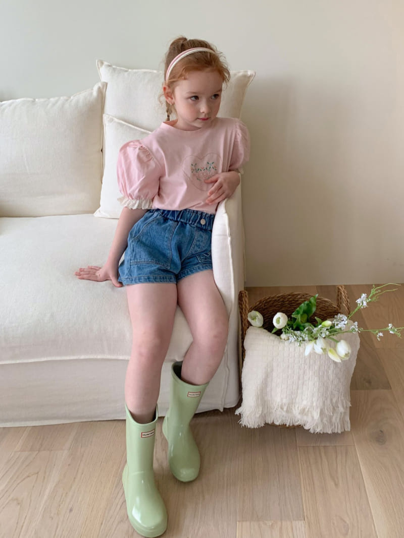 Momo Ann - Korean Children Fashion - #littlefashionista - Pocket Denim Short - 5