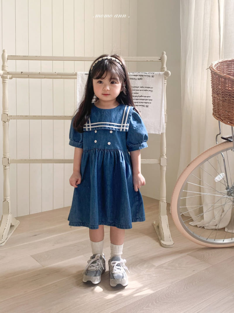 Momo Ann - Korean Children Fashion - #magicofchildhood - Dneim Sera One-Piece - 6