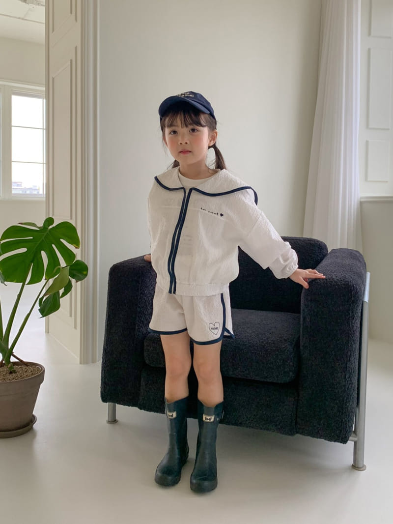 Momo Ann - Korean Children Fashion - #stylishchildhood - Windbreaker Top Bottom Set - 6