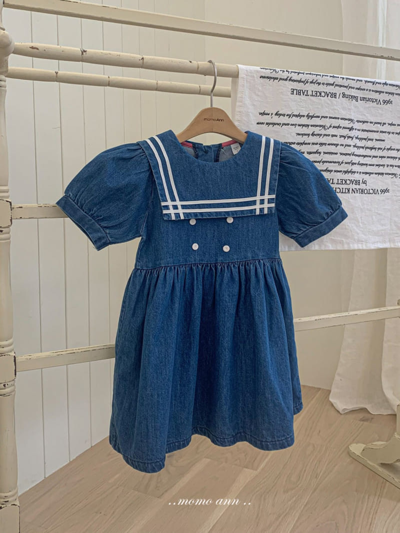 Momo Ann - Korean Children Fashion - #toddlerclothing - Dneim Sera One-Piece - 10
