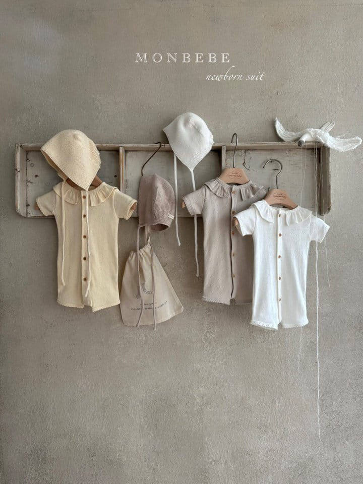 Monbebe - Korean Baby Fashion - #babyclothing - Heart New Born Body Suit