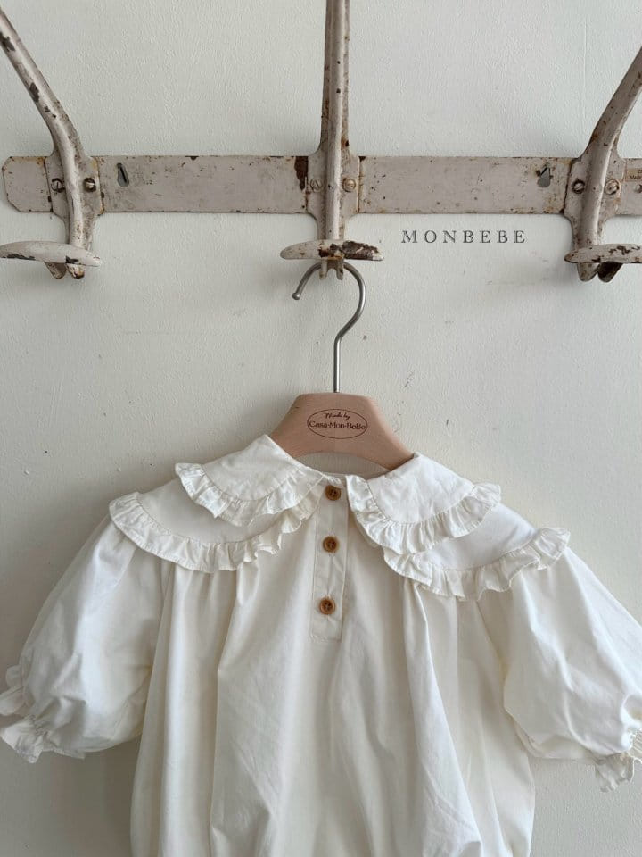 Monbebe - Korean Baby Fashion - #babyootd - Double Collar Body Suit - 2