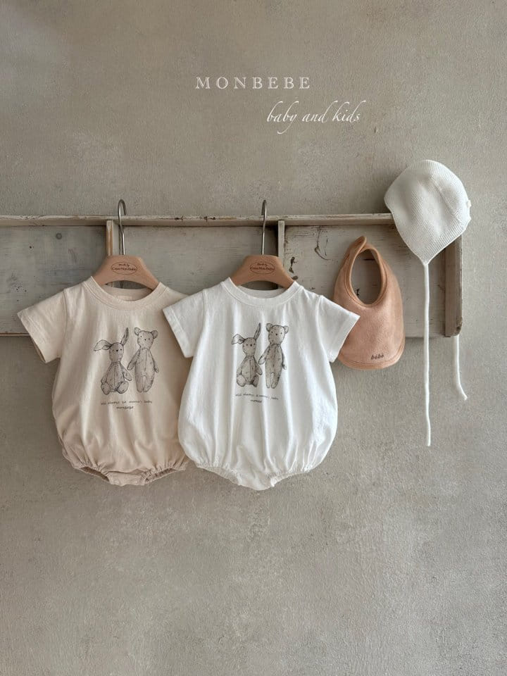 Monbebe - Korean Baby Fashion - #babyoutfit - Bunny Bear Body Suit