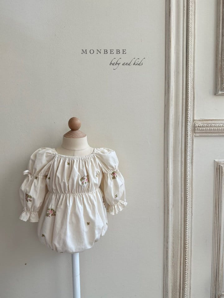 Monbebe - Korean Baby Fashion - #babyoutfit - Marigold Embroidery Body Suit - 8