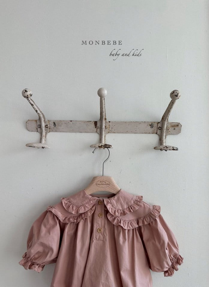 Monbebe - Korean Baby Fashion - #babywear - Double Collar Body Suit - 5