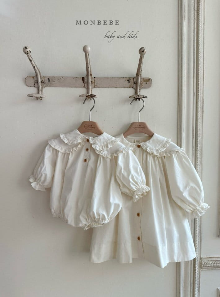 Monbebe - Korean Baby Fashion - #onlinebabyshop - Double Collar Body Suit - 7