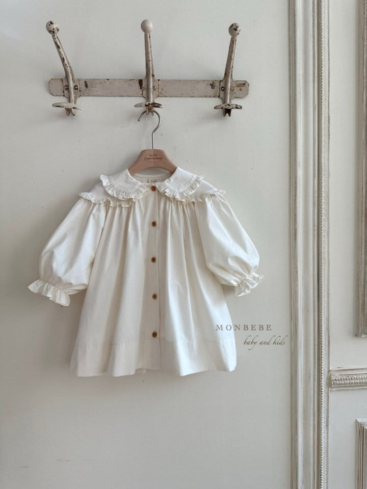 Monbebe - Korean Children Fashion - #Kfashion4kids - Double Collar Jacket One-Piece - 3