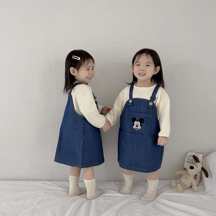 Moran - Korean Baby Fashion - #babyboutique - Denim M One-Piece - 6