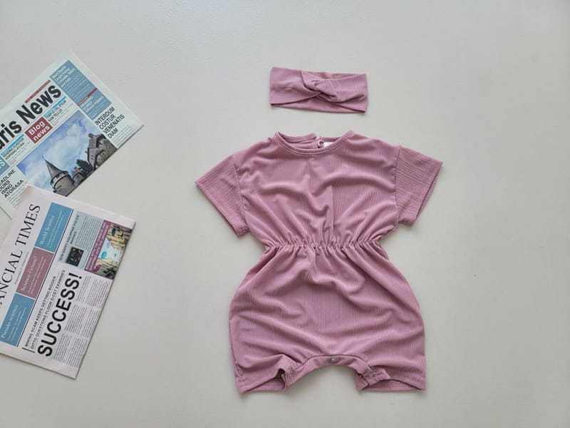 Moran - Korean Baby Fashion - #smilingbaby - Cool Pleats Body Suit Set - 4