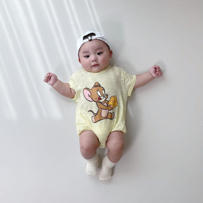 Moran - Korean Baby Fashion - #babyboutique - Jerry Slub Body Suit - 3