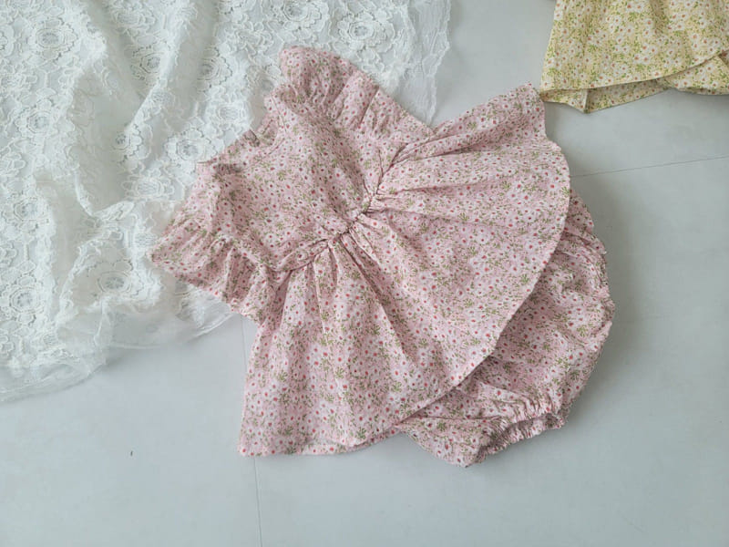 Moran - Korean Baby Fashion - #onlinebabyshop - Eilly Bloomers Top Bottom Set - 4