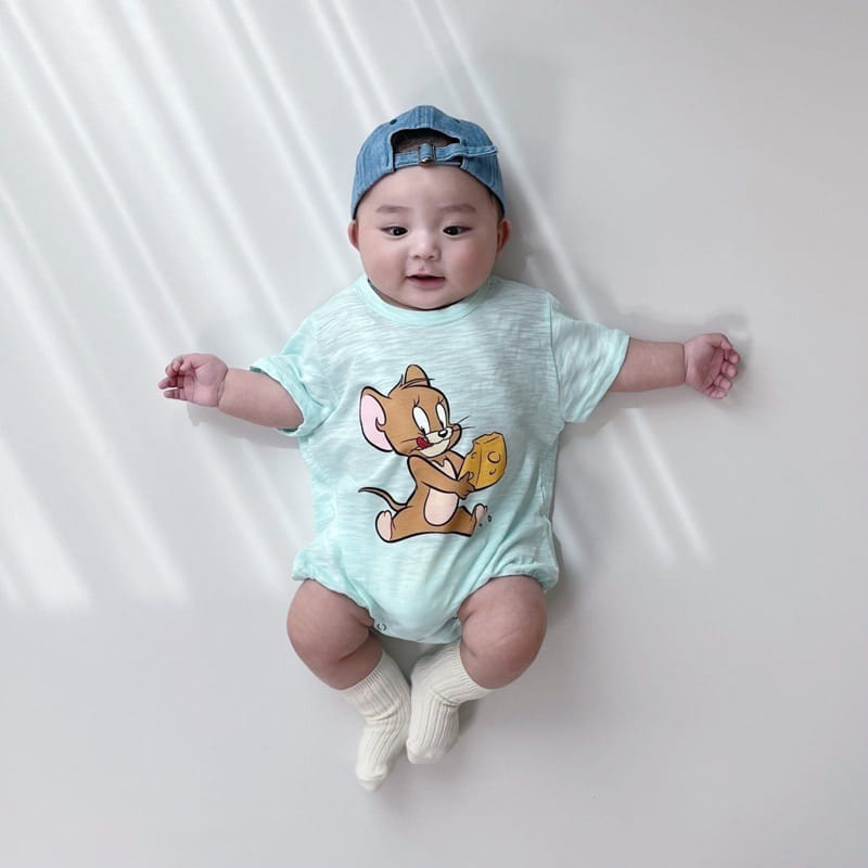 Moran - Korean Baby Fashion - #babyboutique - Jerry Slub Body Suit - 4