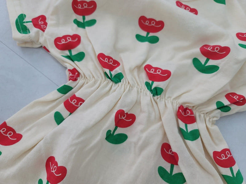 Moran - Korean Baby Fashion - #babyclothing - Tulip Body Suit Set - 7