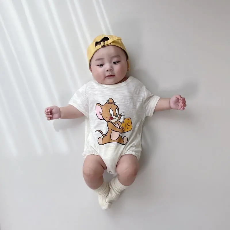 Moran - Korean Baby Fashion - #babyclothing - Jerry Slub Body Suit - 5