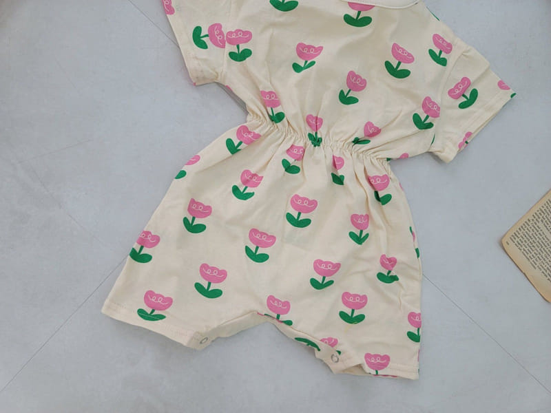 Moran - Korean Baby Fashion - #babyfever - Tulip Body Suit Set - 9