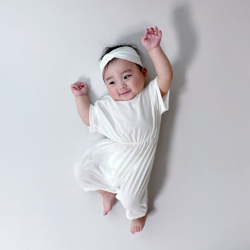 Moran - Korean Baby Fashion - #babyoninstagram - Cool Pleats Body Suit Set - 11