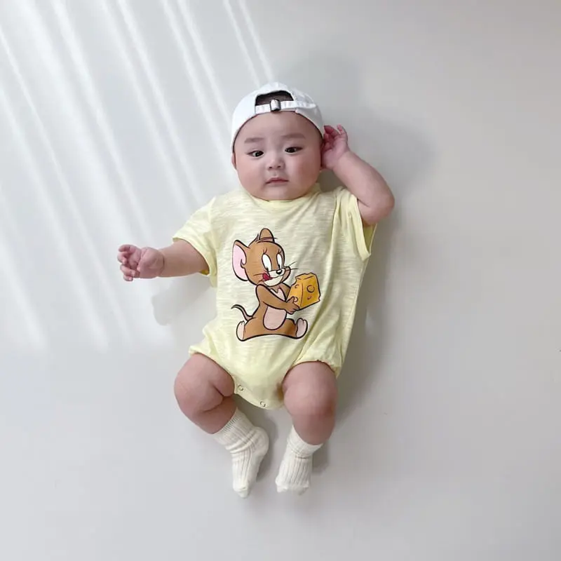 Moran - Korean Baby Fashion - #babyoninstagram - Jerry Slub Body Suit - 10