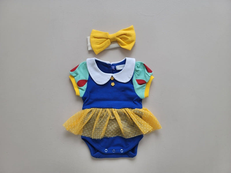 Moran - Korean Baby Fashion - #babyoutfit - Princess Body Suit Set - 3