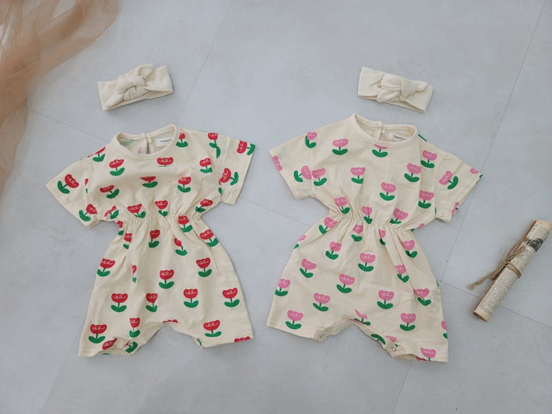 Moran - Korean Baby Fashion - #babywear - Tulip Body Suit Set